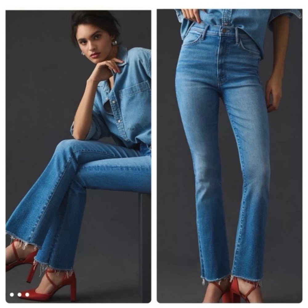 Mother Jeans The Hustler Fray in color Layover